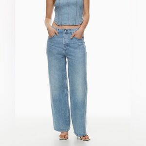 Aritzia Denim Forum 90s Lo-Rise Baggy Wide Jeans Size 25